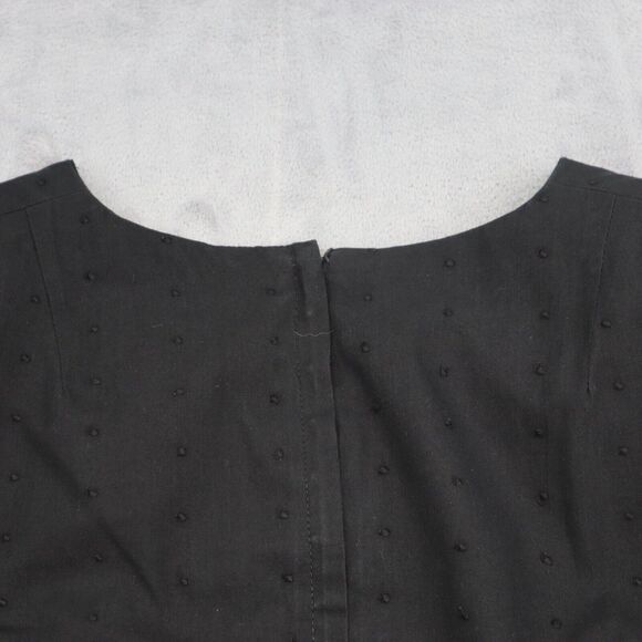 Utah Tailoring Designer Dress Womens Black Short Sleeve Square Neck Outwear - Picture 12 of 16